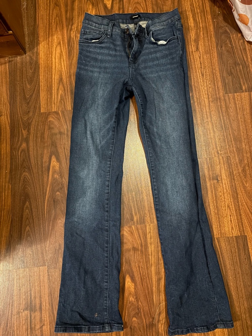 Express Women's Dark Blue Bootcut Jeans